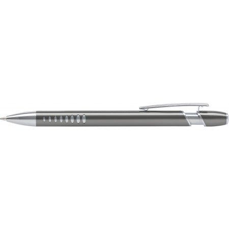 Aluminium ballpen with UV coating, grey