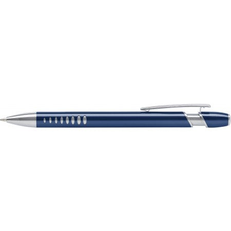Aluminium ballpen with UV coating, blue