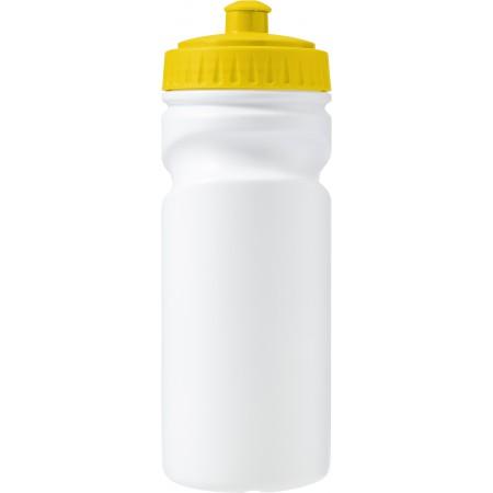 100% recyclable plastic drinking bottle (500ml), yellow - BRANIO