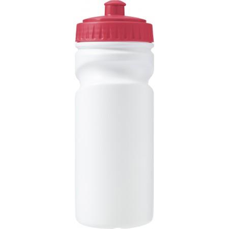 100% recyclable plastic drinking bottle (500ml), red - BRANIO
