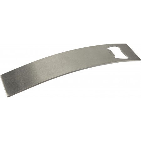 Stainless steel bottle opener, silver