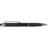 Shiny ballpen with matching coloured rubber grip, black