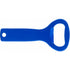 Aluminium bottle opener in a classic shape, cobalt blue