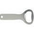 Aluminium bottle opener in a classic shape, silver