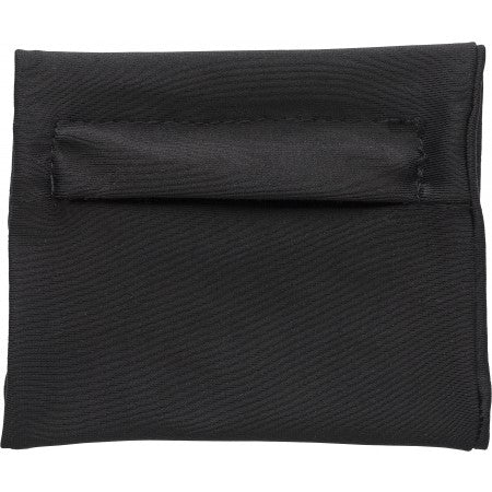 Stretchable polyester wrist wallet, black