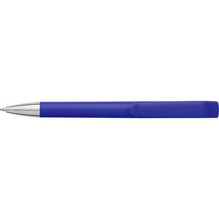 Geometric swan shaped ballpen, cobalt blue