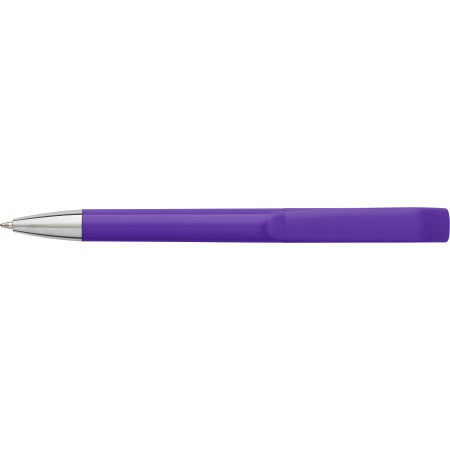 Geometric swan shaped ballpen, purple