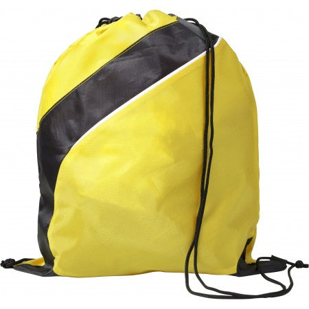 Polyester (210D) drawstring backpack, yellow