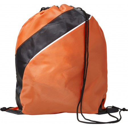 Polyester (210D) drawstring backpack, orange