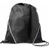 Polyester (210D) drawstring backpack, black