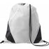Polyester (210D) drawstring backpack, white