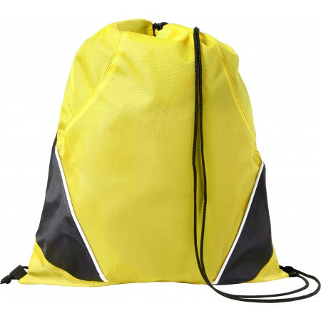 Polyester (210D) drawstring backpack, yellow