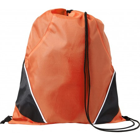 Polyester (210D) drawstring backpack, orange