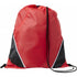Polyester (210D) drawstring backpack, red