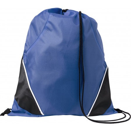 Polyester (210D) drawstring backpack, cobalt blue