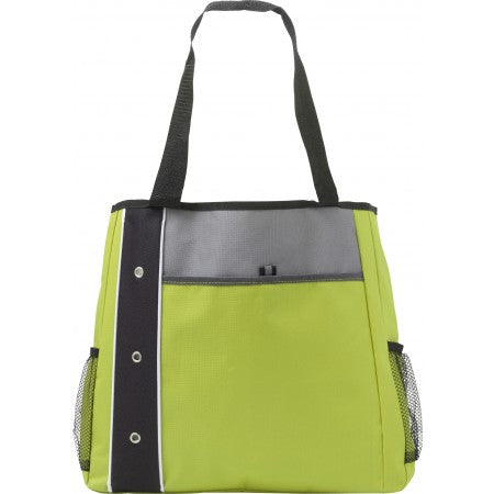 Polyester (600D) carrying/shopping bag, lime