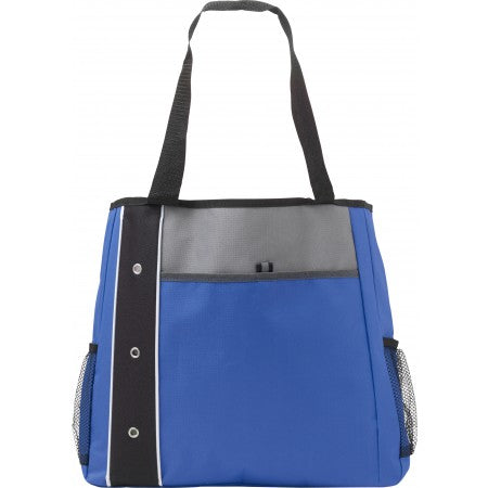 Polyester (600D) carrying/shopping bag, cobalt blue