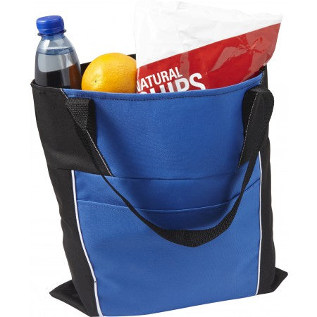 Polyester (600D) carrying/shopping bag, cobalt blue