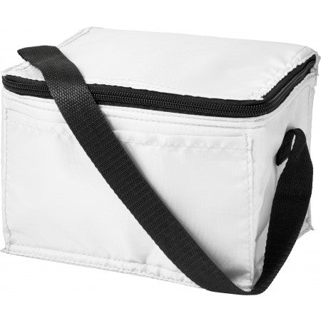 Polyester (210D) rectangular cooler bag, white