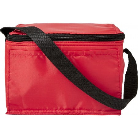 Polyester (210D) rectangular cooler bag, red