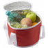 Polyester (210D) round cooler bag, red