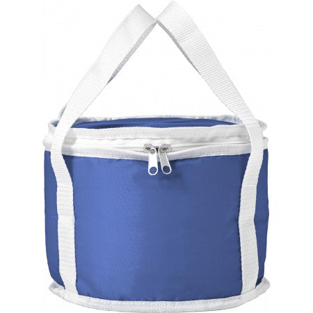 Polyester (210D) round cooler bag, cobalt blue