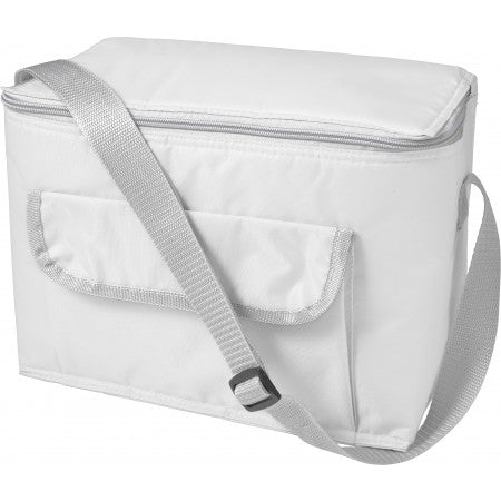 Polyester (420D) rectangular cooler bag, white