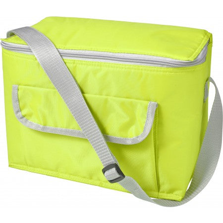 Polyester (420D) rectangular cooler bag, lime
