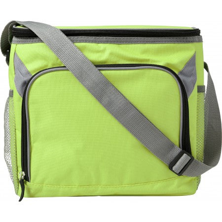 Polyester (600D) rectangular cooler bag, lime