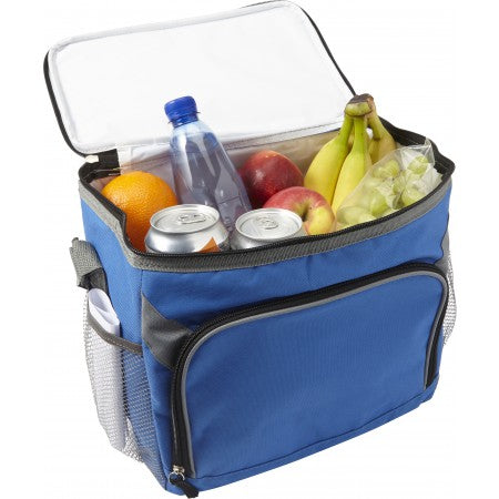 Polyester (600D) rectangular cooler bag, cobalt blue