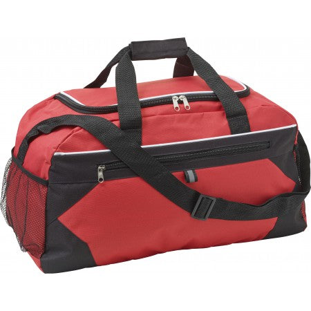 Polyester (600D) sports/travel bag, red