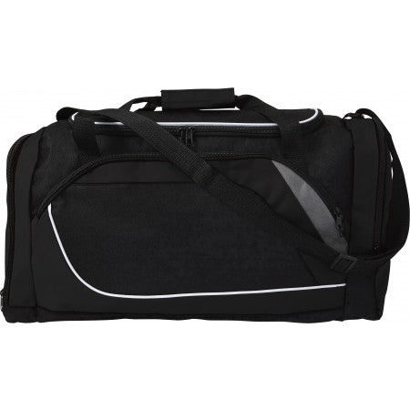 Polyester (600D) sports bag, black