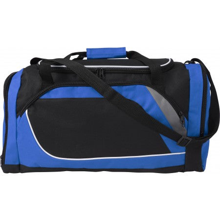 Polyester (600D) sports bag, cobalt blue