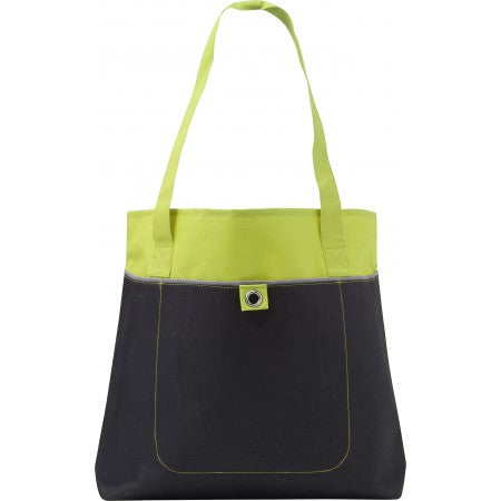 Nonwoven carrying/shopping bag, lime