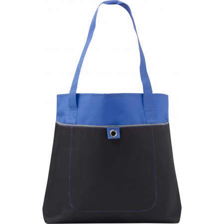 Nonwoven carrying/shopping bag, cobalt blue