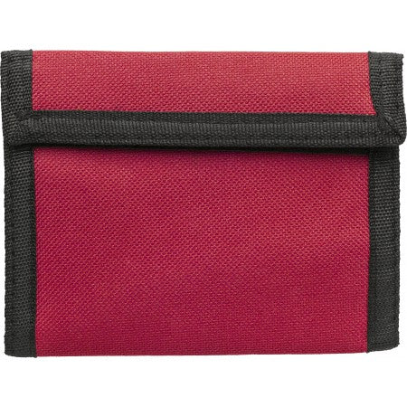 Polyester (190T/600D) wallet, red