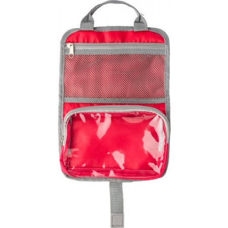 Polyester (190T/600D) toiletry bag, red