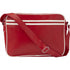 PVC messenger bag, red