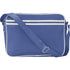 PVC messenger bag, cobalt blue
