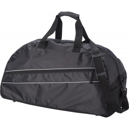Polyester (600D/twill) sports bag, black