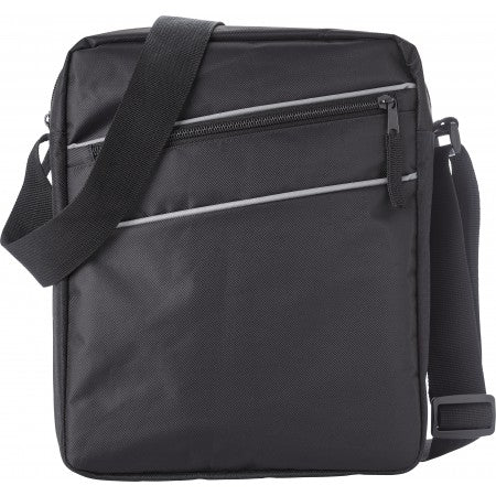 Polyester (600D/twill) shoulder bag, black