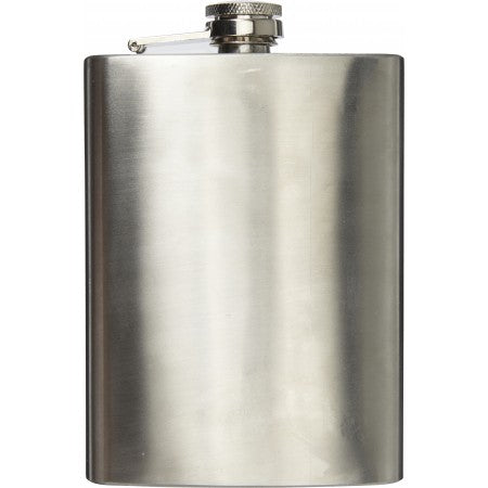 Stainless steel hip flask (240ml), silver