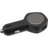 Plastic and aluminium car power adapter with smash-and-grab raider, grey