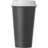 PP mug with lid, black