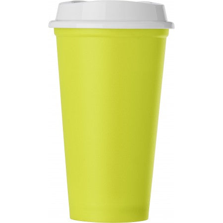 PP mug with lid, lime