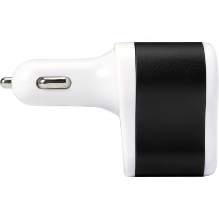 Plastic car charger, black