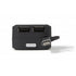 Plastic multifunctional car charger, black