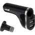 Plastic car charger with 2 USB ports, black