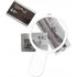 Thin plastic magnifying glass, white