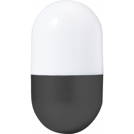 Plastic self-righting desk light, black